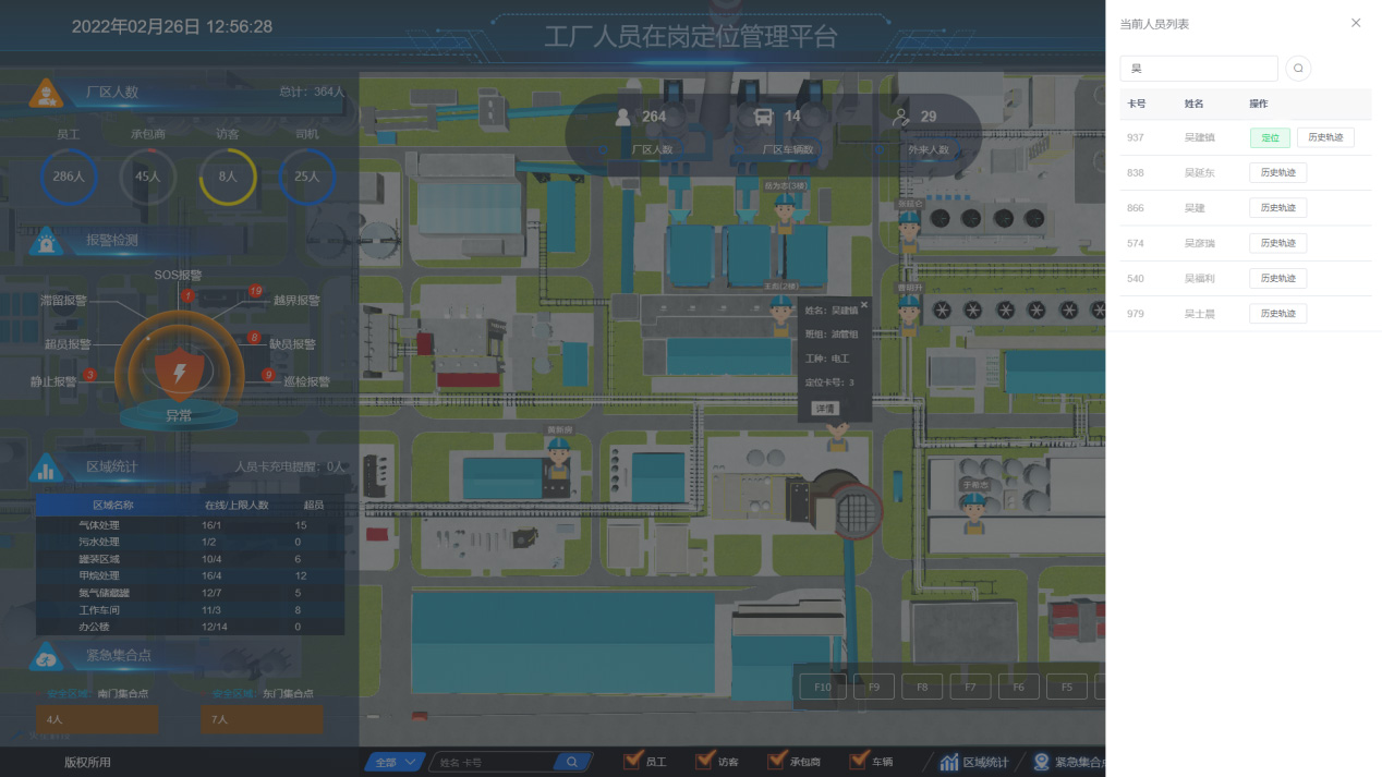 人员自动定位系统