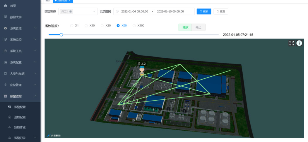 人员自动定位系统